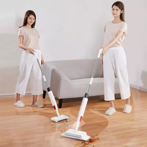 Xiaomi Deerma TB900 Sweeping and Mopping 2 in 1 Handheld Water Spraying Mop Floor Cleaner Rotatable Spiral Rolling Brush Sweeper