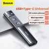 Baseus Wireless Presenter Pen 2.4Ghz USB C Adapter Handheld Remote Control Pointer Red Pen PPT Power Point Presentation Pointer