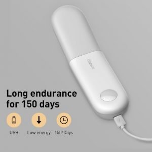 Baseus Led Induction Night Light Human Body Induction Night Light Lamp USB Rechargeable LED Light Motion Sensor Aisle Light