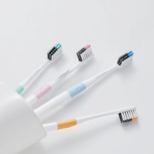 Original Youpin Doctor B Bass Method Tooth brush 4 Colors/set Include Travel Box DR.BEI Deep Cleaning Toothbrush