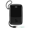 Baseus Power Bank 10000mah 15W Fast Charging With Charging Cable UBS Type C Charger Digital Display Portable Battery Powerbank