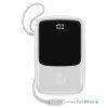 Baseus Power Bank 10000mah 15W Fast Charging With Charging Cable UBS Type C Charger Digital Display Portable Battery Powerbank