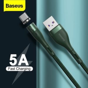 Baseus 5A Magnetic Cable USB C Type C Magnet Charger Cable For Huawei P40 P30 Xiaomi mi 10 9 Samsung Fast Charging Type-C Cord