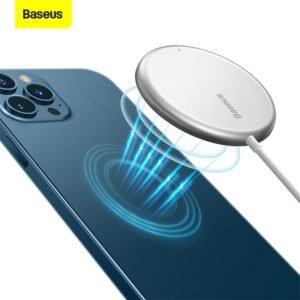 Baseus Mini Magnetic Wireless Charger 15W Qi PD Quick Charging Pad For iPhone 13 12 Pro Max Thin Portable Wireless Phone Charger