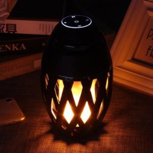 Bluetooth Speaker Portable LED Flame Light Speaker Wireless Loudspeaker Outdoor Player with LED Flame Torch Light Flicker Light