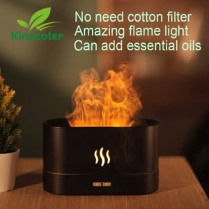 Aroma Diffuser Air Humidifier Ultrasonic Cool Mist Maker Fogger Led Essential Oil Flame Lamp