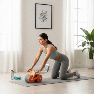 Original AbdomiFirm Pro: Smart Ab Roller with Support Pad and Timer