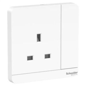 AvatarOn, switched socket, 3P, 13 A, 250 V, White