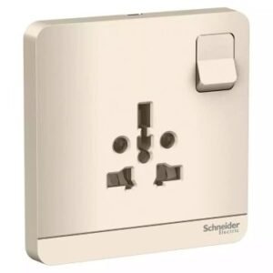 AvatarOn, switched socket, 2P + 3P, 16 A, 250 V, Wine Gold