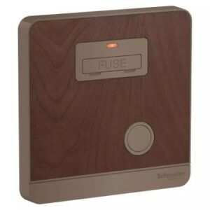 AvatarOn, fuse connection, 13A, 250V, neon, Dark Wood