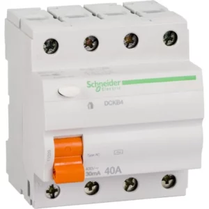 Schneider residual current circuit breaker - 4 poles - 40 A - class AC 30 mA