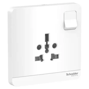 Schneider AvatarOn, switched socket, 2P + 3P, 16 A, 250 V, White E8315TS_WE