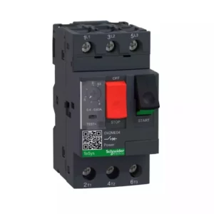 Schneider Motor circuit breaker, TeSys GV2, 3P, 0.4-0.63 A, thermal magnetic, screw clamp terminals