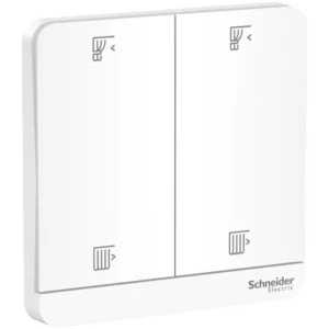 Schneider AvatarOn, 2 switches for curtain, 10 A, 250 V, White E8332C_WE