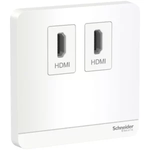 Schneider AvatarOn, data socket, 2 HDMI, White E8332HDHD_WE