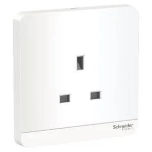 Schneider AvatarOn, socket-outlet, 13A, 3P, British BS 1363A, White E83426_WE_G12