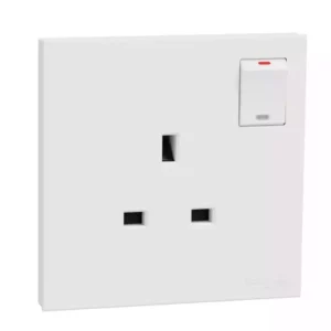 Schneider 13A 250V 1G w_ SW Soc WE E8715_WE