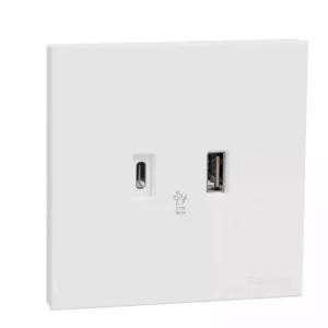 Schneider 21W A+C, QC PD USB charger, WE E8732ACQUSB_WE