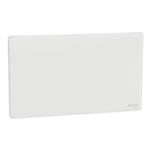 Schneider Blank plate, Unica X, 2 gangs, matt, Painted White ,NUX30TX_PW