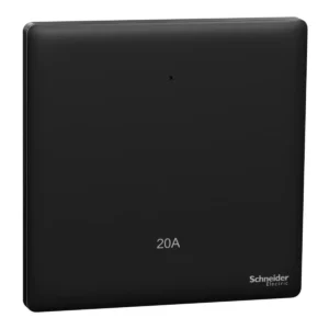 SchneiderSwitch, Unica X, 2 way, 20A, 250V, 1 gang, 2 pole, with LED,Jet Black, NUX31D20N_2_JB