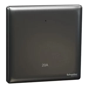 Schneider Switch, Unica X, 20A, 250V, 1 gang, 2 pole, with LED, Dark Grey ,NUX31D20N_DG