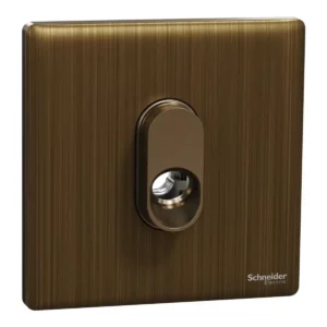 Schneider Connection unit, Unica X, 25A, 250V, 1 gang, with flex outlet, Antique Bronze ,NUX31TB_AB