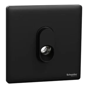 Schneider Connection unit, Unica X, 25A, 250V, 1 gang, with flex outlet,Jet Black ,NUX31TB_JB