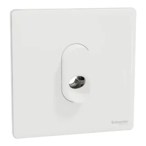 Schneider Connection unit, Unica X, 25A, 250V, 1 gang, with flex outlet, Painted White ,NUX31TB_PW
