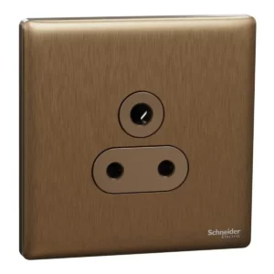 Schneider Socket outlet, Unica X, 5A, 250V, 3 pin, Dark Bronze ,NUX426_5_DB