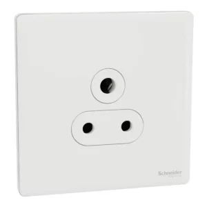 Schneider Socket outlet, Unica X, 5A, 250V, 3 pin, Painted White ,NUX426_5_PW