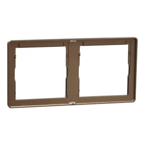 Schneider Cover frame, Unica X, 2 gangs, matt, Dark Bronze ,NUX_21_DB