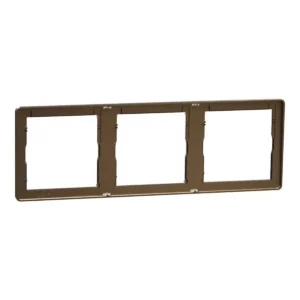 Schneider Cover frame, Unica X, 3 gangs, matt, Antique Bronze ,NUX_31_AB