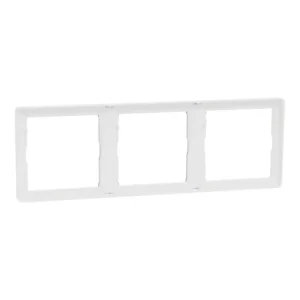 Schneider Cover frame, Unica X, 3 gangs, matt, Painted White ,NUX_31_PW