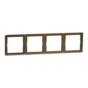 Schneider Cover frame, Unica X, 4 gangs, matt, Antique Bronze ,NUX_41_AB
