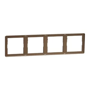 Schneider Cover frame, Unica X, 4 gangs, matt, Dark Bronze ,NUX_41_DB