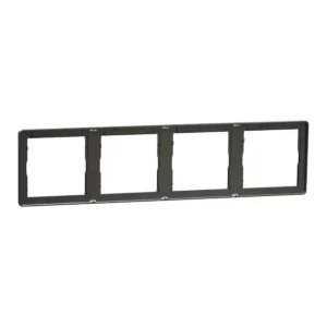 Schneider Cover frame, Unica X, 4 gangs, matt, Dark Grey ,NUX_41_DG