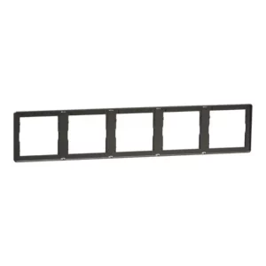 Schneider Cover frame, Unica X, 5 gangs, matt, Dark Grey NUX_51_DG